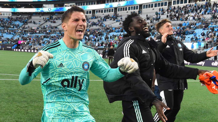 Kahlina was inspired in goal for Charlotte FC on Saturday. Kahlina was inspired in goal for Charlotte FC on Saturday.