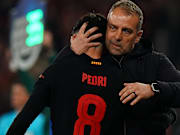 Hansi Flick et Pedri - FC Barcelone