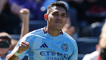 Alonso Martinez scored a brace to lift New York City FC to an MLS Cup Playoff spot on Saturday. 