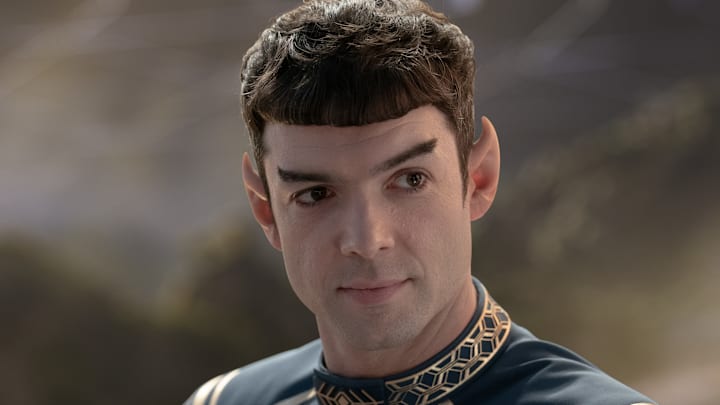 Ethan Peck as Spock in season 3 , Episode 2 of Strange New Worlds streaming on Paramount+. Photo Credit: Marni GrossmanParamount+