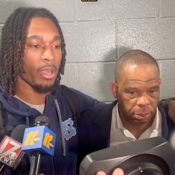 Jae’Lyn Withers and Hubert Davis spoke with the media after a tough loss to Duke.