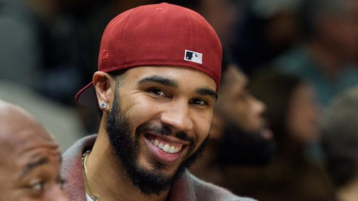 Nov 29, 2025; Minneapolis, Minnesota, USA; Boston Celtics forward Jayson Tatum (0) and forward Xavier Tillman (26) during the third quarter against the Minnesota Timberwolves at Target Center. Mandatory Credit: Matt Blewett-Imagn Images