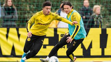 Jadon Sancho und Nico Schulz