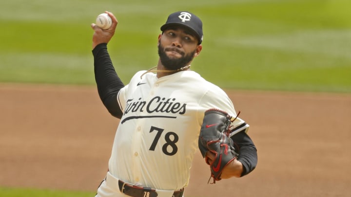 Minnesota Twins starting pitcher Simeon Woods Richardson.