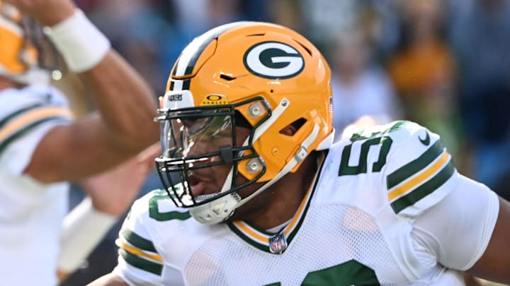 Green Bay Packers right tackle Zach Tom 