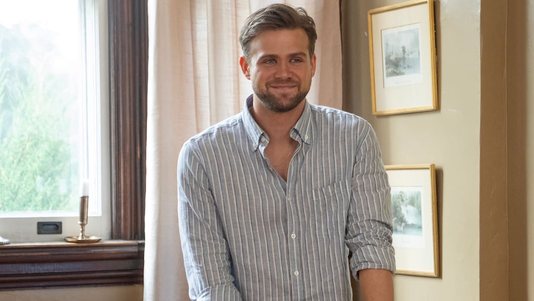 VLADIMIR. Leo Woodall as Vladimir in Episode 101 of Vladimir