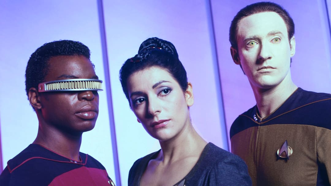 Actors LeVar Burton, Marina Sirtis, and Brent Spiner of Star Trek: The Next Generation Portrait