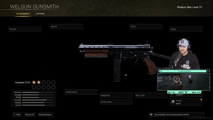 TrueGameData, a Call of Duty: Warzone expert and content creator, has revealed a SMG build with a higher TTK than the game-popular MP40.
