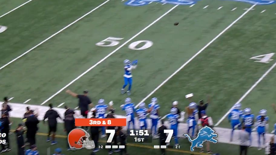 Joe Flacco interception fo Kerby Joseph.
