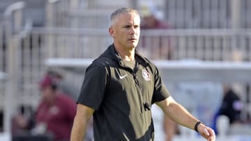 Sep 2, 2024; Tallahassee, Florida, USA; Florida State Seminoles head coach Mike Norvell before the game against the Boston College Eagles at Doak S. Campbell Stadium. Mandatory Credit: Melina Myers-USA TODAY Sports