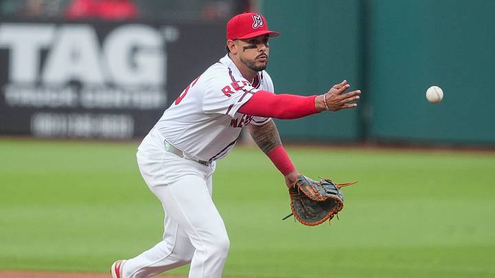 Memphis’ Bligh Madris (26) throws the ball to first base during the game between the Memphis Redbirds and Nashville Sounds at AutoZone Park in Memphis, Tenn., on June 19, 2026. Memphis defeated Nashville 4-1.