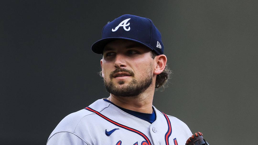 May 29, 2026; Cincinnati, Ohio, USA; Atlanta Braves third baseman Austin Riley (27) stands on the field during the second inning against the Cincinnati Reds at Great American Ball Park. Mandatory Credit: Katie Stratman-Imagn Images