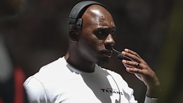 Houston Texans head coach DeMeco Ryans during the game against the New York Giants at NRG Stadium.