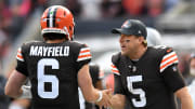 Case Keenum y Baker Mayfield son los quarterbacks de los Cleveland Browns