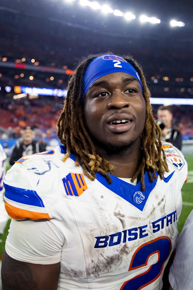 Boise State Broncos running back Ashton Jeanty against the Penn State Nittany Lions during the Fiesta Bowl.