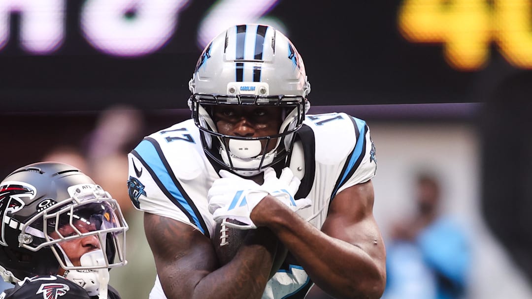 Carolina Panthers wide receiver Xavier Legette