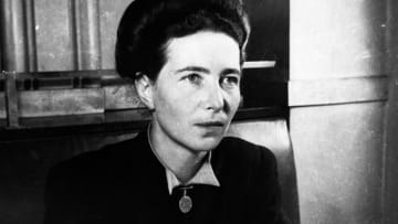 French feminist philosopher Simone De Beauvoir
