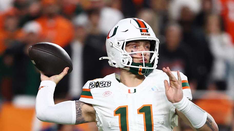 Former Miami Hurricanes quarterback Carson Beck 