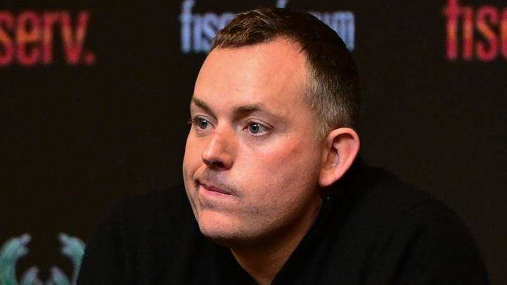 Milwaukee Bucks general manager Jon Horst addresses the media after head coach Adrian Griffin (not pictured) was dismissed at Fiserv Forum on January 24, 2024.