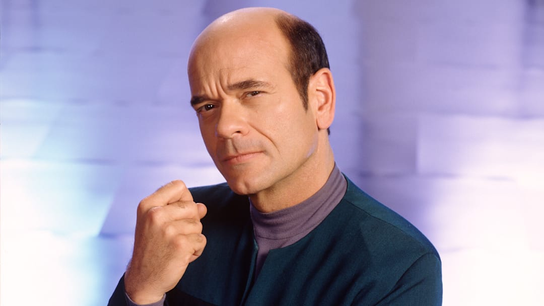 Robert Picardo as the EMH (a.k.a. "The Doctor") on Star Trek: Voyager.