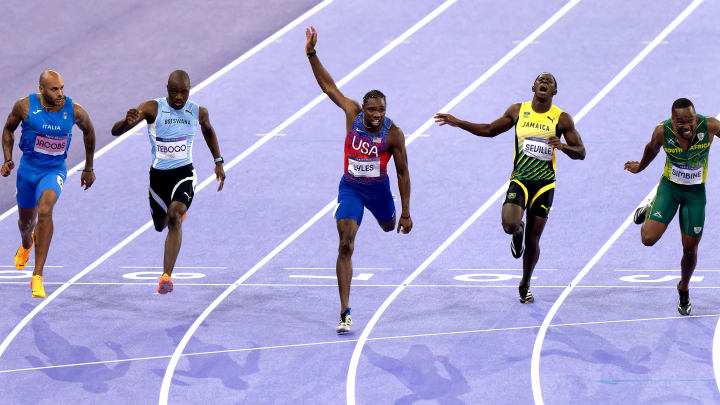 Sunday’s 100m final provided an unbelievable finish.