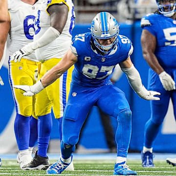 Detroit Lions defensive end Aidan Hutchinson (97).