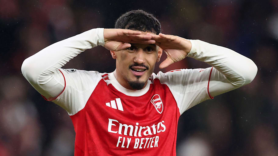 William Saliba squinting.