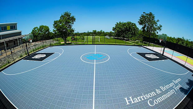 The Harrison and Brittany Barnes Community Fund Court at the Boys & Girls Home Club on the Sheth Family Campus.