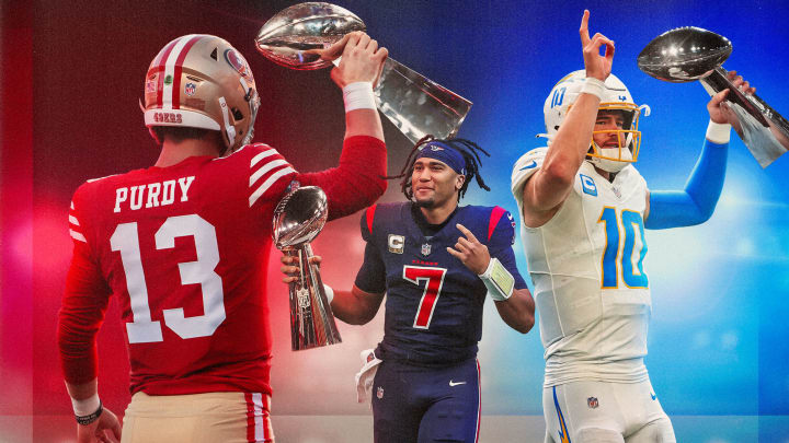 Which quarterbacks will hold the Lombardi Trophy for the first time within the next five years?