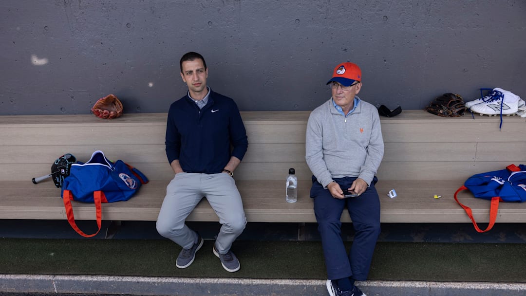 New York Mets General Manager David Stearns and owner Steve Cohen...