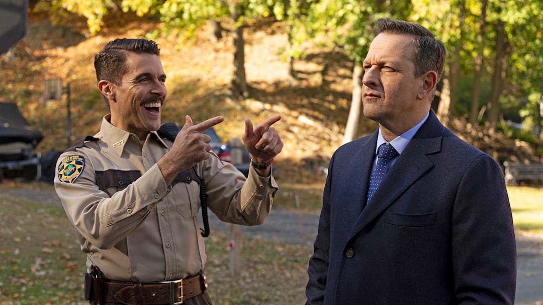 BEST MEDICINE: L-R: Josh Segarra and Josh Charles in the "Doc Martin" episode of BEST MEDICINE airing Tuesday, Mar. 3 (8:00-9:00 PM ET/PT) on FOX. © 2026 Fox Media LLC. CR: Francisco Roman/FOX.