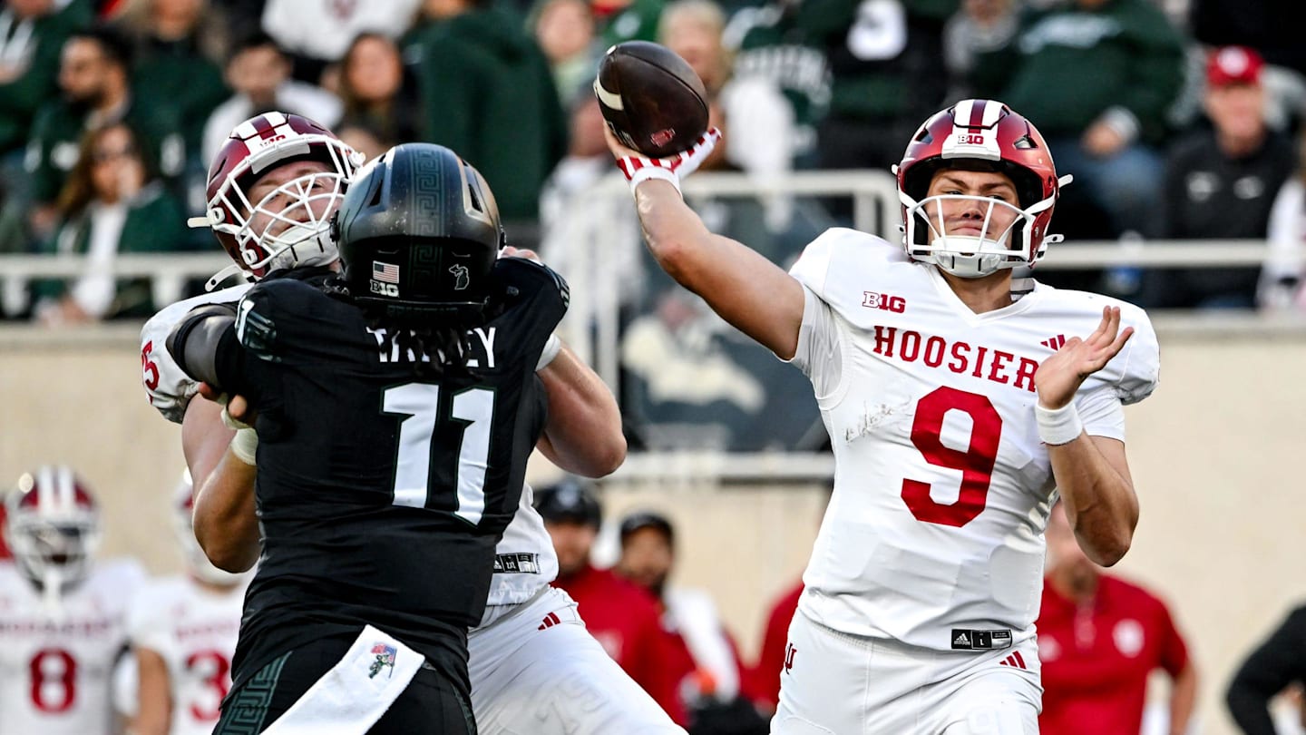 Everything Indiana Quarterback Kurtis Rourke Said After A 47-10 Victory at Michigan State