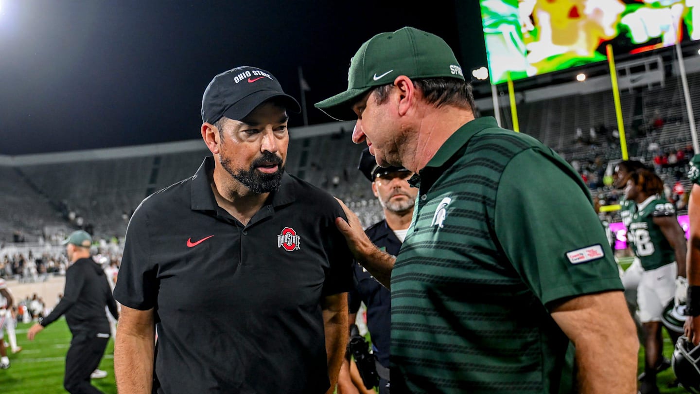 Ryan Day applauds Michigan State's Jonathan Smith