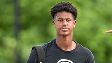 Elijah Haven, five-star rated quarterback from Baton Rouge, Louisiana, arrives for the 2025 Dabo Swinney Football Camp in Clemson, S.C. Tuesday, June 3, 2025.