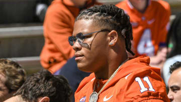 Clemson defensive lineman Peter Woods (11) during the Spring football game in Clemson, S.C. Saturday, April 6, 2024.