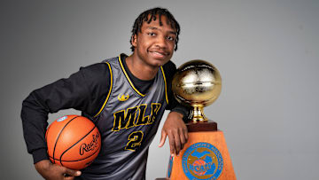 The Detroit Free Press and the Basketball Coaches Association of Michigan award the 42nd Hal Schram Michigan Mr. Basketball award to Detroit King's Chansey Willis, Jr. on Monday, March 21, 2022 at the Detroit Free Press in Detroit.

Chanseywillis 032122 012