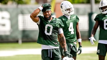 Michigan State's Alante Brown takes a break during the first day of football camp on Tuesday, July 30, 2024, in East Lansing.