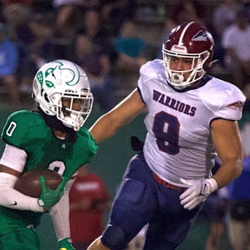 Images from Ashbrook's 50-7 win over East Gaston in North Carolina high school football on Sept. 12, 2024.