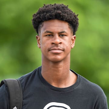 Elijah Haven, five-star rated quarterback from Baton Rouge, Louisiana, arrives for the 2025 Dabo Swinney Football Camp in Clemson, S.C. Tuesday, June 3, 2025.