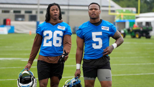 Detroit Lions running backs Jahmyr Gibbs and David Montgomery talk  