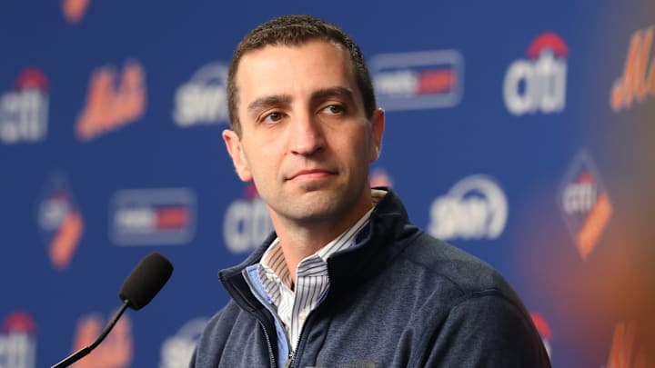New Yo President of Baseball Operations David Stearns meets media pre-opening day