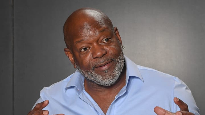 Emmitt Smith, NFL Hall of Fame running back who played for Super Bowl champion Dallas Cowboys