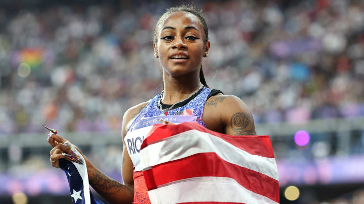 Sha'Carri Richardson medaled in her first Olympic Games on Saturday.