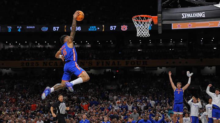 Martin flies in for a dunk during the Final Four. Martin flies in for a dunk during the Final Four.