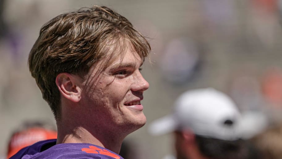 Clemson quarterback Christopher Vizzina during the fourth quarter at the annnual Clemson Orange and White spring game.