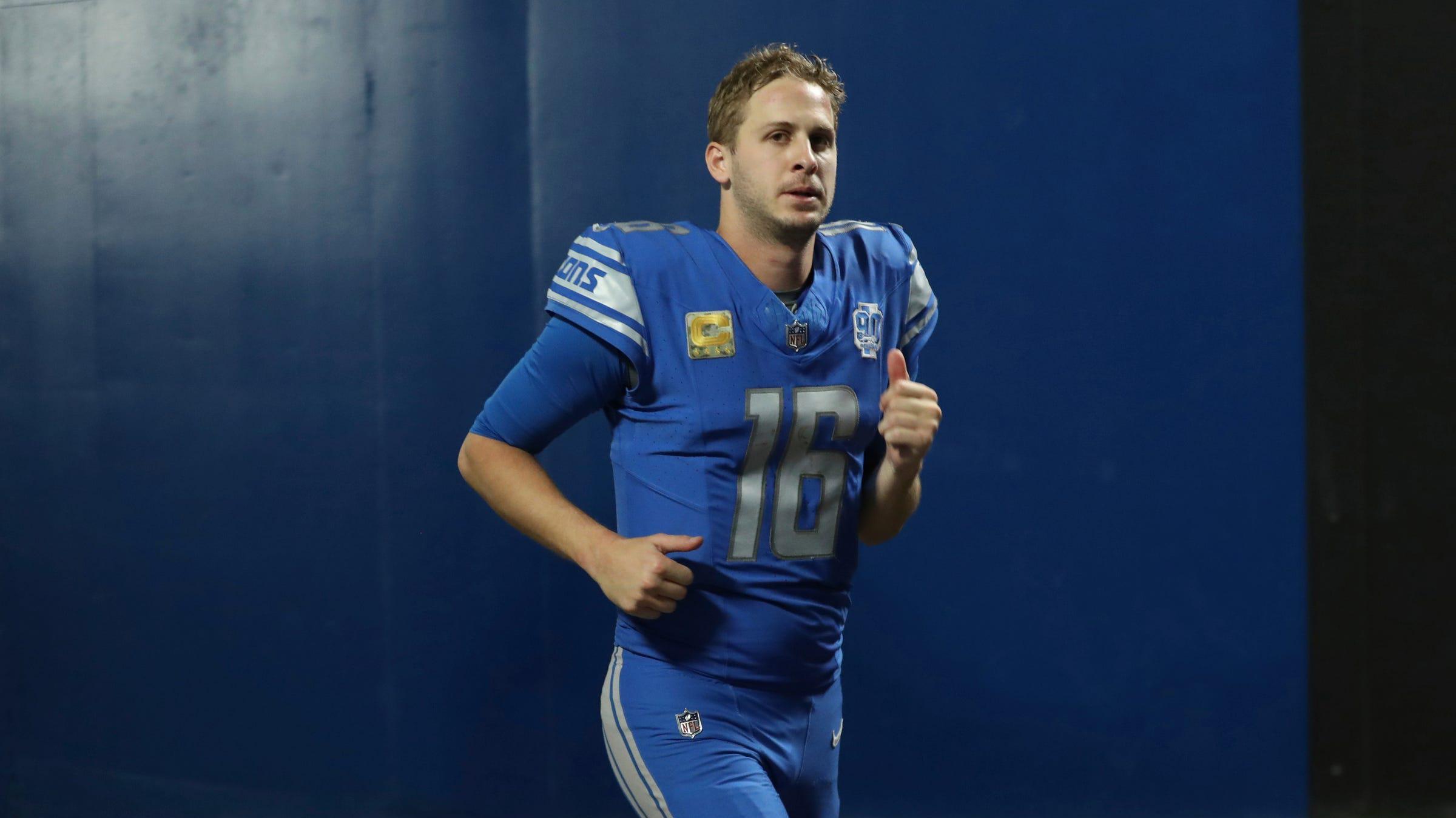 Jared Goff, Detroit Lions, NFL (Foto: Kirthmon F. Dozier / USA TODAY NETWORK)