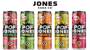 Jones Soda Pops for Health with Lower-Sugar, Better-for-You Pop Jones Line Credit: Jones Soda