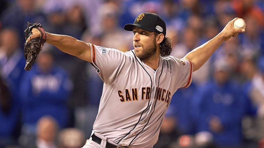 Giants pitcher Madison Bumgarner in 2014 World Series
