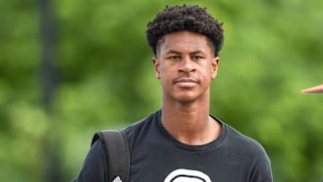 Elijah Haven, five-star rated quarterback from Baton Rouge, Louisiana, arrives for the 2025 Dabo Swinney Football Camp in Clemson, S.C. Tuesday, June 3, 2025.