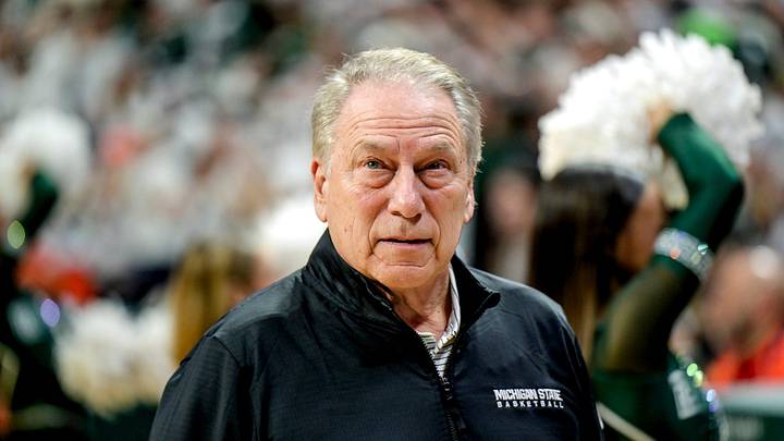 Michigan State's head coach Tom Izzo looks on before the game against Illinois on Saturday, Feb. 7, 2026, at the Breslin Center in East Lansing.